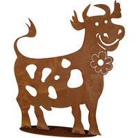 Siena Garden Lustige Kuh Metall mit Edelrost 60 cm