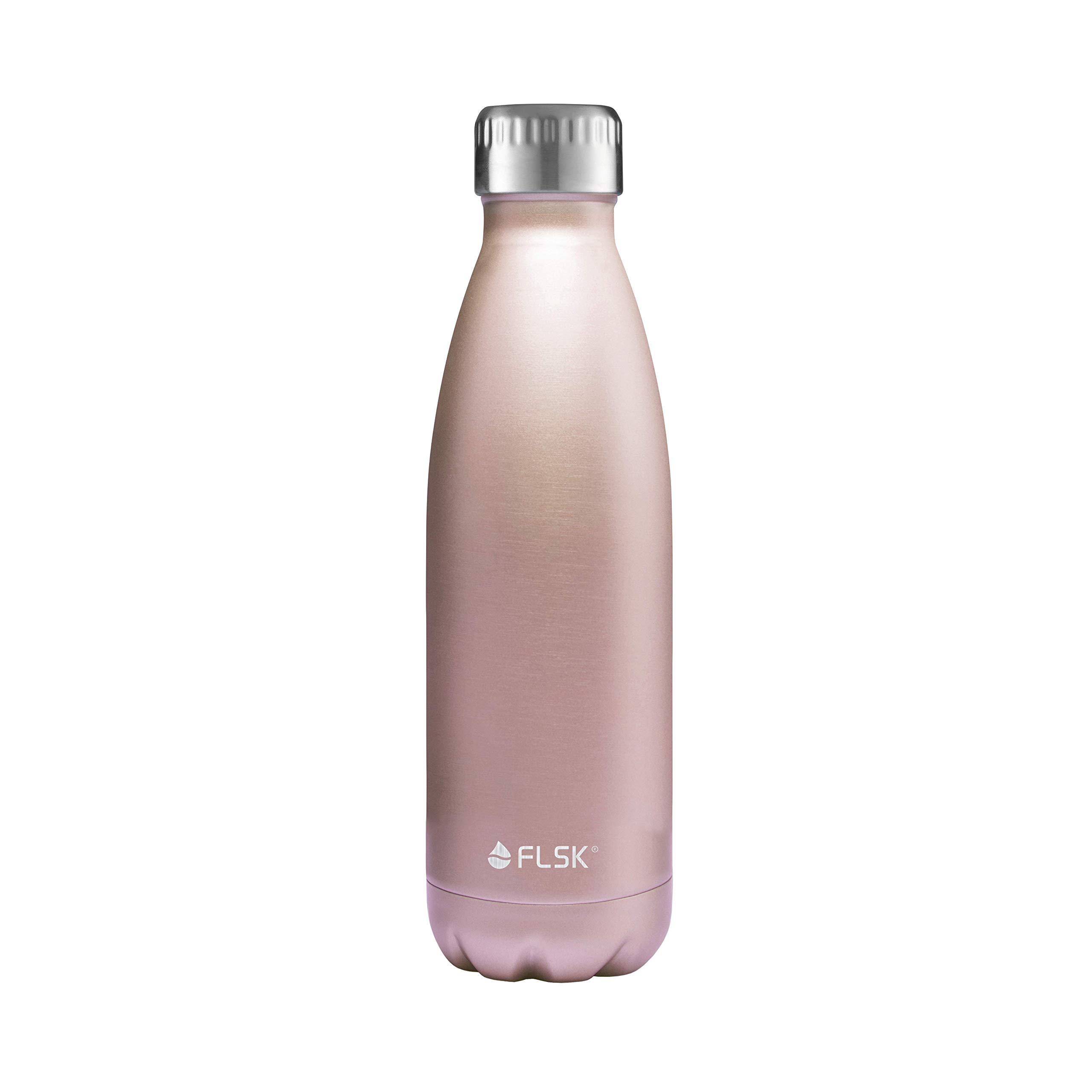 FLSK das OLD Original Trinkflasche • 500ml • Thermoflasche • Isolierflasche • hält 18h heiß • 24h kalt (Farbe Roségold, Grösse 500ml)