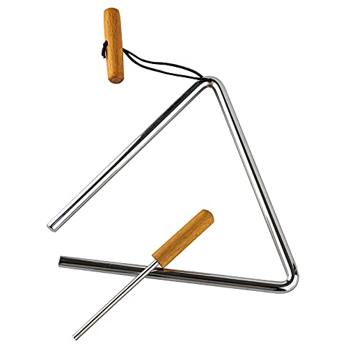 Triangel-Handperkussion mit Schlagwerk, Rhythmus-Stahldreiecke, Musikinstrument (20,3 cm)