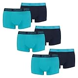 PUMA Herren Shortboxer Unterhosen Trunks 100000884 6er Pack, Wäschegröße:S, Artikel:-005 Aqua/Blue