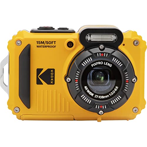 Kodak PIXPRO WPZ2 Robuste Kamera, 16 MP, 4-facher Zoom, 2,7 LCD, FHD, Wtprf, 15 m