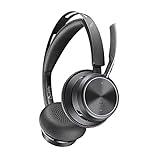 Poly - Voyager Focus 2 UC USB-C Headset (Plantronics) - Bluetooth Dual-Ear (Stereo) Headset with Boom Mic - USB-C PC/Mac Compatible - Active Noise Canceling - Works with Teams, Zoom & more