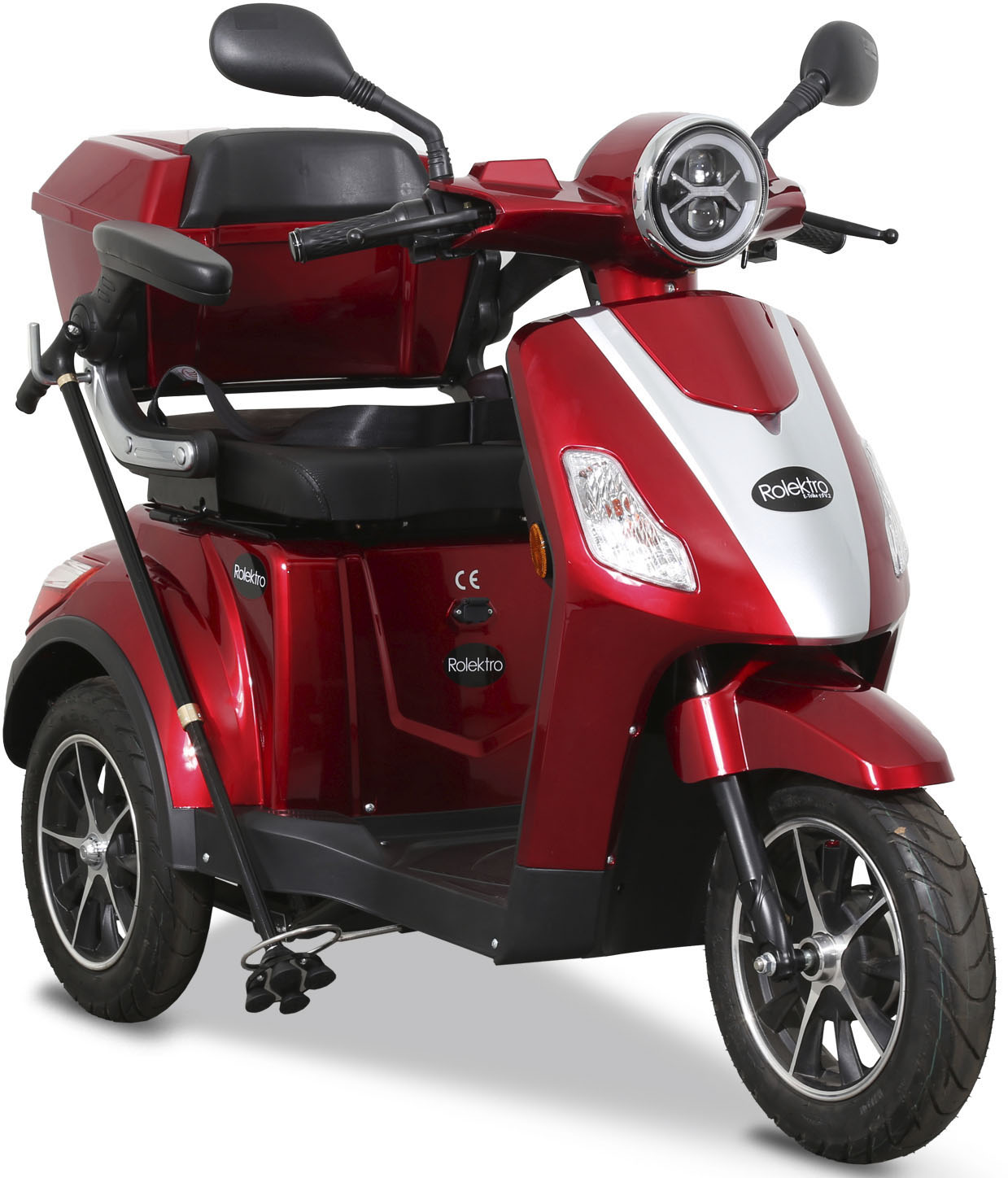 Rolektro Elektromobil "E-Trike 15 V.2", 1000 W, 15 km/h, (mit Topcase)