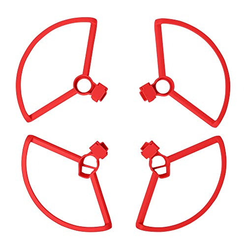 GreeSafety Zubehör für Dronen, 4 Stück, Protector Guard für DJI Mavic Mini / Mini 2 / Mini SE Drohne Blade Props Wing Release Cover Zubehör (Farbe: Rot)