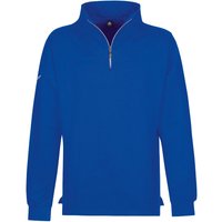 Trigema Sweatshirt Damen Sweat-Shirt Reißverschluss, Blau (royal 049), 44 (Herstellergröße: L)