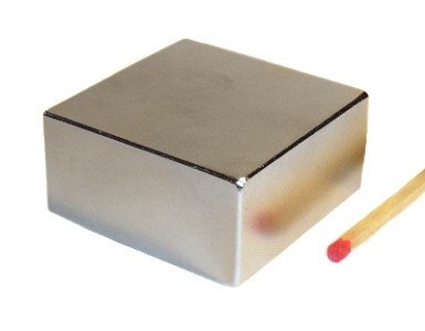 magnet-shop Quadermagnet 40,0 x 40,0 x 20,0 mm N40 Nickel - hält 60 kg, Neodym Supermagnet Powermagnet Haftmagnet Rechteckmagnet