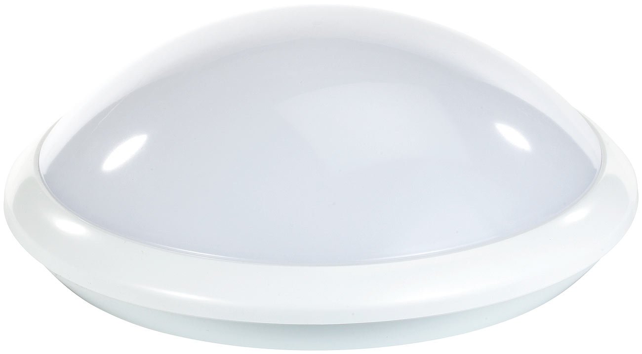 Luminea LED Deckenleuchte: Deckenlampe mit Radar-Bewegungssensor, E27, max. 60 W, IP44 (Deckenleuchte Bewegungssensor, Deckenleuchte Bewegungsmelder, Lampe mit Bewegungsmeldern)