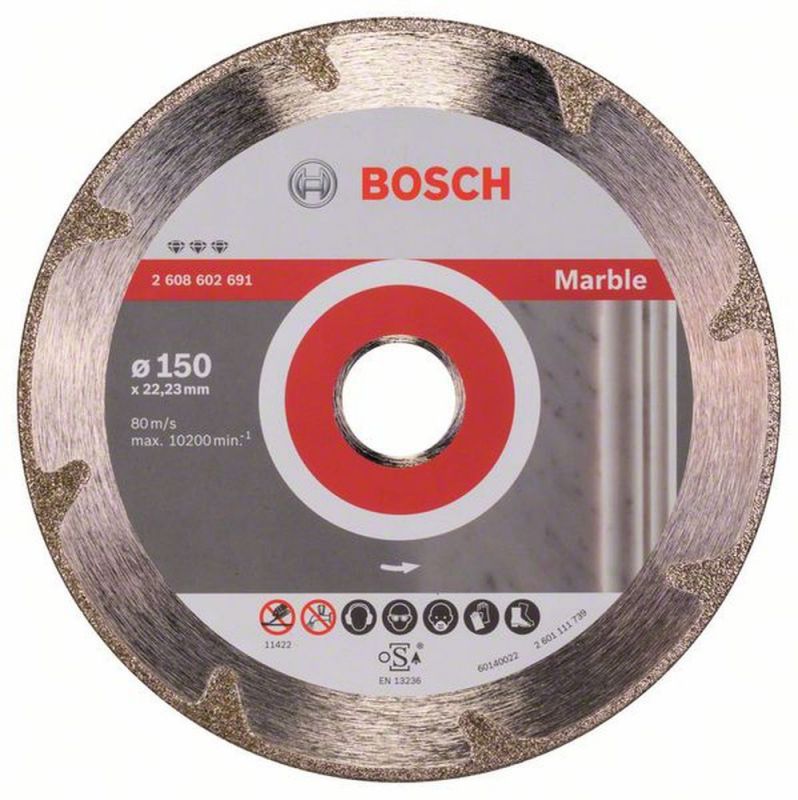 Bosch diamanttrennscheibe best for marble, 150 x 22,23 x 2,2 x 3 mm