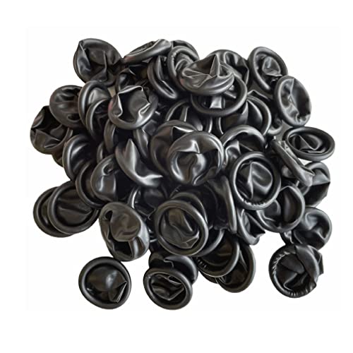 ESD Antistatische schwarze Latex-Gummi-Fingerlinge für Uhrmacher, Größe S, 100 Stück