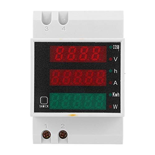 Spannungsmesser, D52-2047 Multifunktions Stromzähler, Digitalanzeige Strom Spannungsleistungsmesser AC200~450V