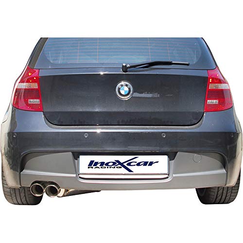 Inoxcar BME87.02.RA 100% INOX Sportauspuff BMW 1er E87 116i/118i 2004- 2x80mm Racing