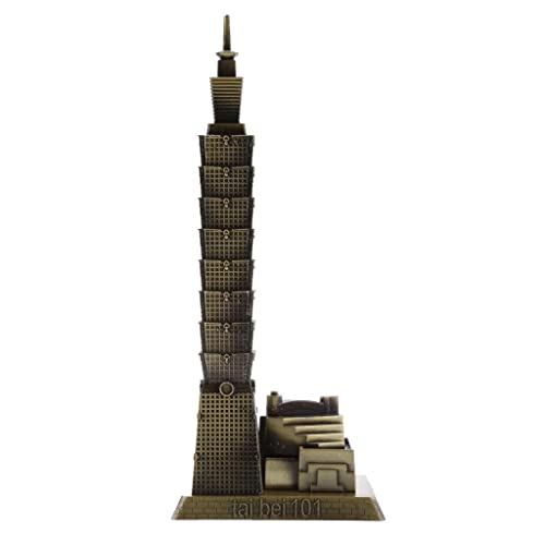 PETSOLA Berühmtes Gebäude Taipei 101 Turm Architektur Modell Desktop Ornament