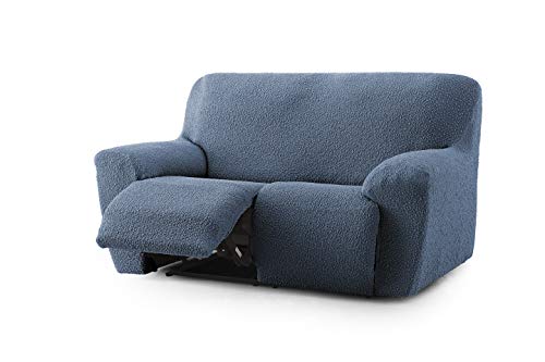 Eysa 3D Sofaüberwürfe, Lycra, Blau, 3 Sitzer