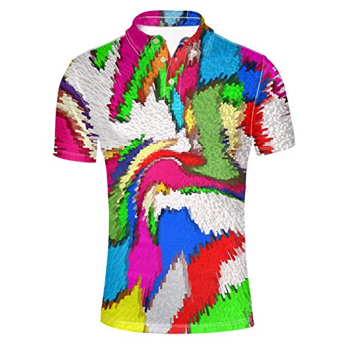 HUGS Herren Poloshirt IDEA Fashion Short Sleeve Jersey - mehrfarbig - Groß