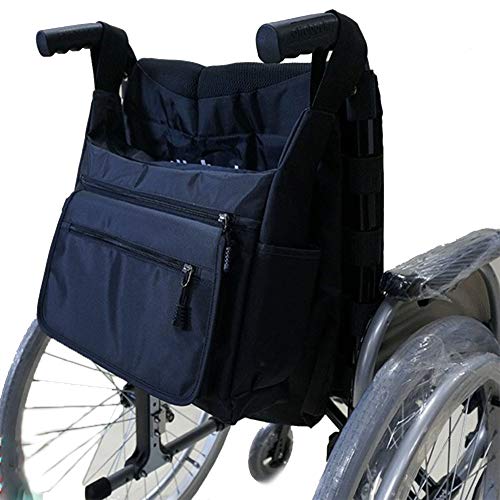 RANRANHOME Rollstuhltasche-Rollstuhllager Tote Zubehör für das Tragen von Loose-Items und Zubehör-Travel Messenger Rucksack für Männer