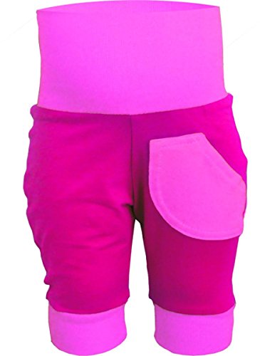 KLEINER FRATZ 3/4 Capri Baby/Kinder Sommer Pumphose (Farbe pink-rosa) (Größe 110-122)