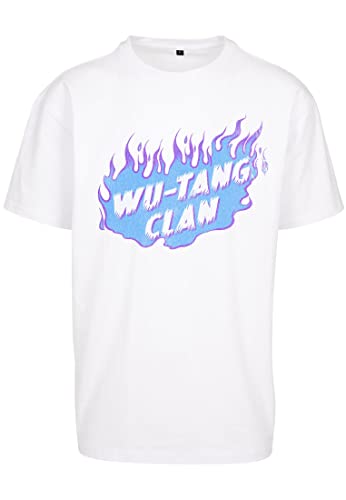 Mister Tee Herren T-Shirt Wu-Tang Clan Wu Cloud Oversize Tee white L