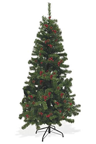 Galileo Casa Sestriere mit Zapfen und Beeren Weihnachtsbaum 180 cm, grün, Maße: H