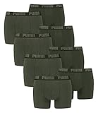 PUMA Herren Boxershorts Unterhosen 100004386 8er Pack, Wäschegröße:L, Artikel:-038 Green Melange