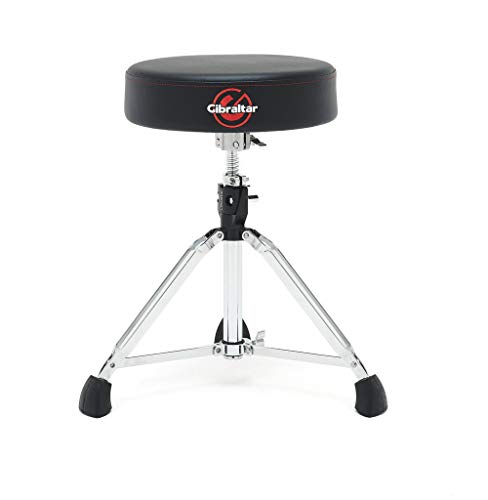 Gibraltar 9608 percussion stool Semi (height adjustable 50-64cm, three legs with rubber feet, collapsible)
