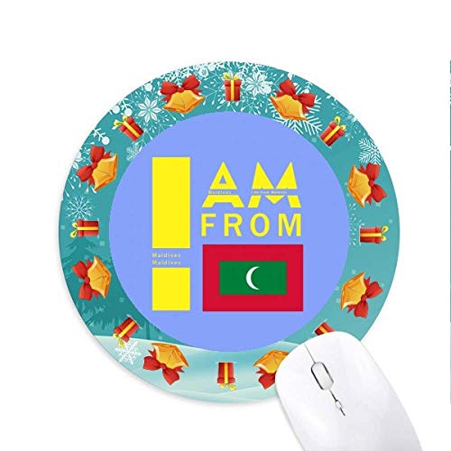 Ich bin von Malediven Mousepad Round Rubber Mouse Pad Weihnachtsgeschenk