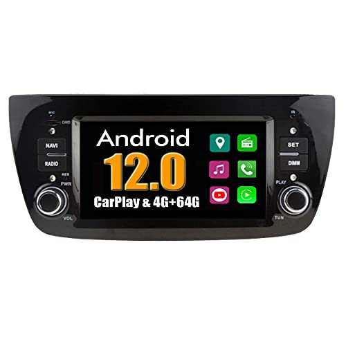 RoverOne Android System Autoradio für FIAT Doblo I/II 2000-2014 mit Multimedia Stereo GPS Navigationsradio Bluetooth USB Mirror Link