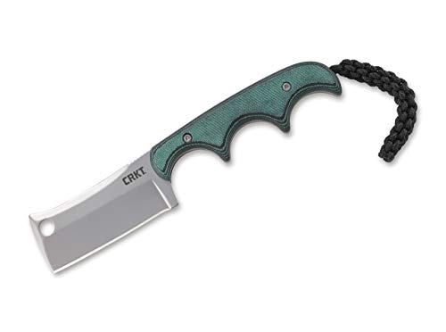 CRKT Unisex - Erwachsene Minimalist Cleaver Feststehendes Messer, Grün, 13 cm