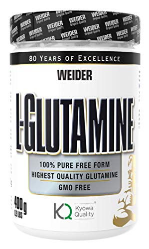 WEIDER L-Glutamin 100% Aminosäure Pulver, Bodybuilding und Fitness, 400 g