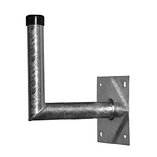 SAT-Wandhalterung Stahl A.S. SAT 24030 Wandabstand: 30 cm Passend für Spiegelgröße: Ø bis 100 cm Silber