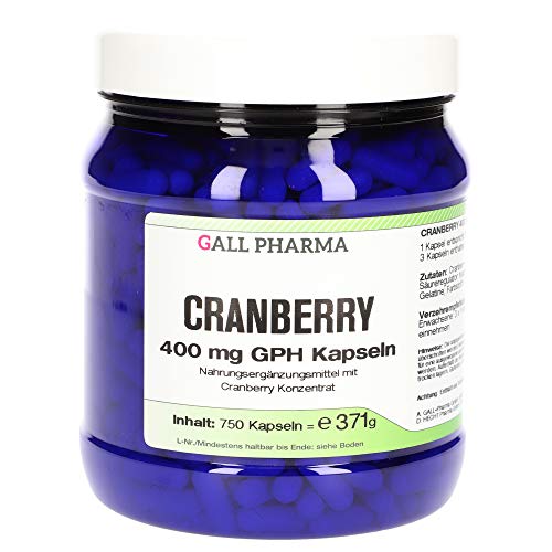Gall Pharma Cranberry 400 mg GPH Kapseln, 750 Kapseln