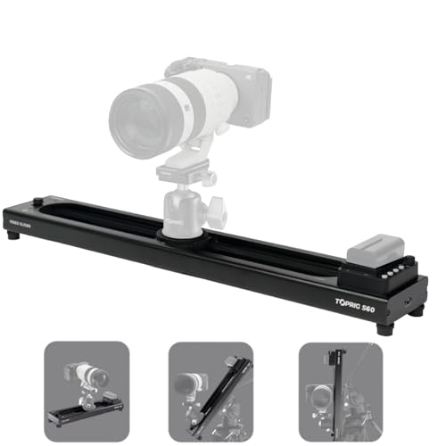 Accsoon TOPRIG-S60 Kamera Slider Motorisiert Videoschlitten, elektrischer Schlitten ist geeignet für Spiegelreflexkameras, Fotografie, Follow Focus und Zeitrafferaufnahmen