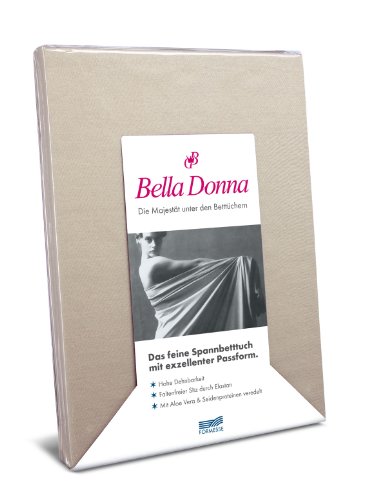 Spannbettlaken Bella Donna Jersey für Matratzen & Wasserbett 200 x 220-240 cm Champignon