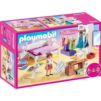Playmobil Konstruktions-Spielset "Schlafzimmer mit Nähecke (70208) Dollhouse"