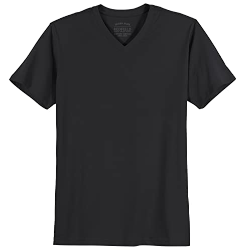 Redfield XXL T-Shirt schwarz V-Neck, Größe:10XL