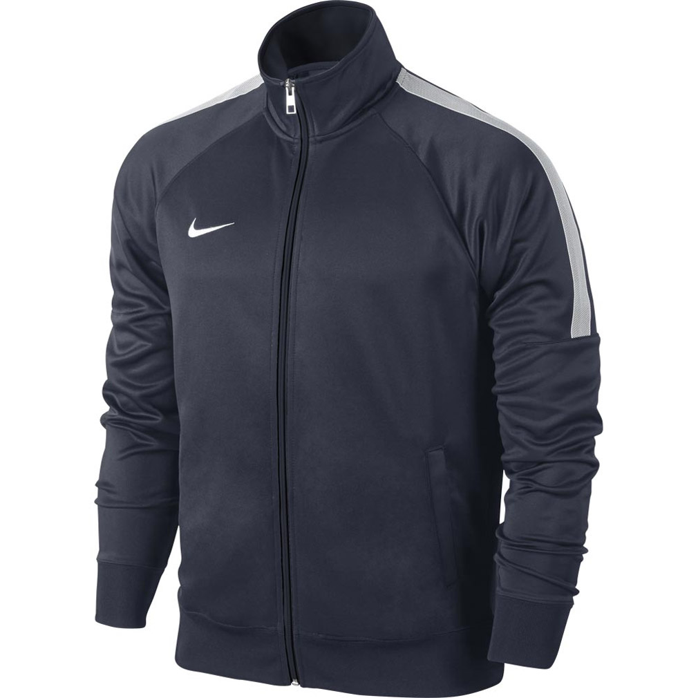 Nike Herren Jacke Team Club Trainer Sweatshirt, Blau (Navy 658683-451), Medium (Herstellergröße: M)