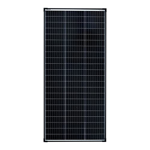 enjoy solar 150W 36V Monokristallines Solarmodul, 182mm Solarzellen 10 Busbars Solarpanel ideal für Wohnmobil, Balkonanlage, Gartenhäuse, Boot