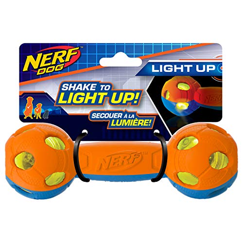 Nerf Dog LED Bash Barbell, Medium