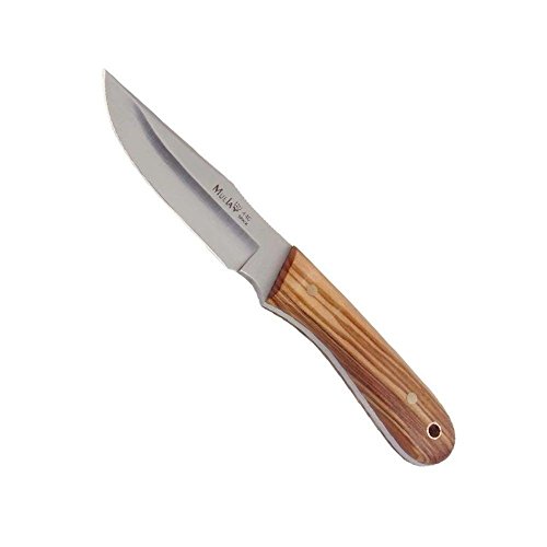 Muela Unisex – Erwachsene Messer Bison Olivenholzg, Silber, one Size