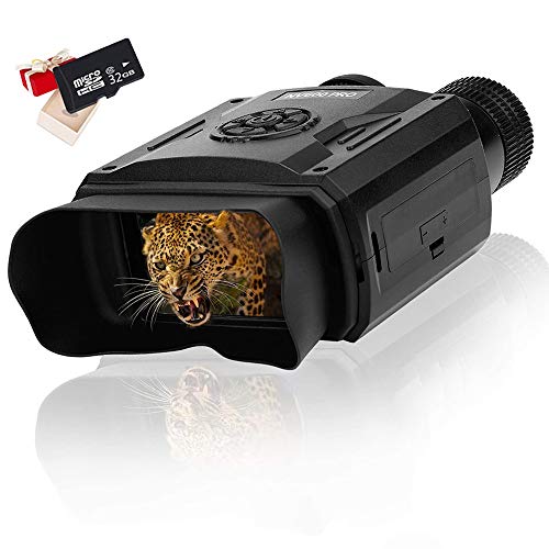 Digitales HD Nachtsichtgerät 5X8 Zoom Nachtsicht 1640 ft Erkennungsweite 3.5" TFT Bildschirm 9 Level IR Infrarot Wasserdichtes Fernglas Schießen Sie Eine Bilder/Videos mit 32G Speicherkarte