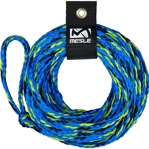 MESLE Schlepp-Leine Pro 2P 55' für Wassersport Tubes und Schleppreifen, Zug-Seil für 2 Personen Towable, Länge 16,8 m, Farbe:blau
