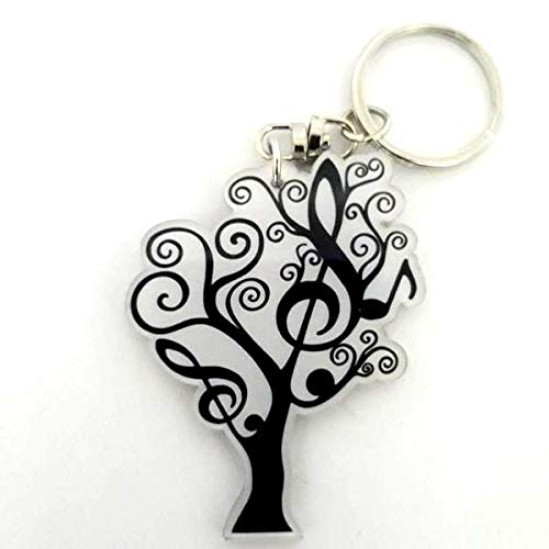 Schlüsselanhänger aus Acryl Noten Mod. Musical Tree