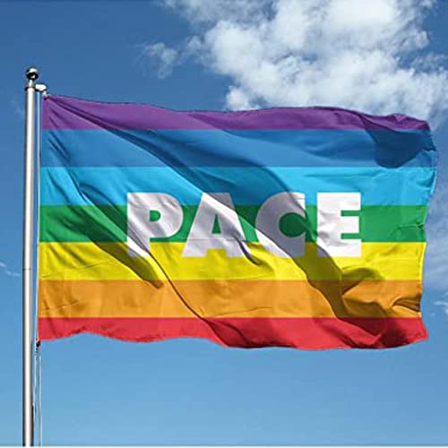 Flagge PACE 100 x 150 cm aus nautischem Polyester 115 g/m² mit doppeltem Rand, Seil und Mantel. Geeignet sowohl für den Innen- und Außenbereich.