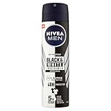 Nivea Men Deodorant Herren Invisible Black & White Spray – 6 Packungen à 150 ml – insgesamt: 900 ml