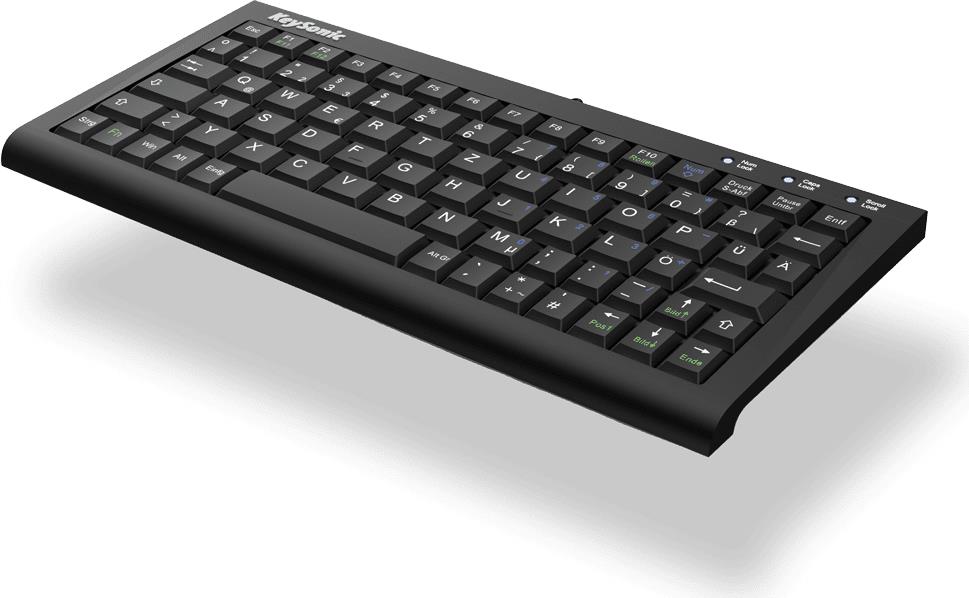 KeySonic ACK-3401U (UK) Tastatur USB QWERTY UK Englisch Schwarz (ACK-3401U (UK))