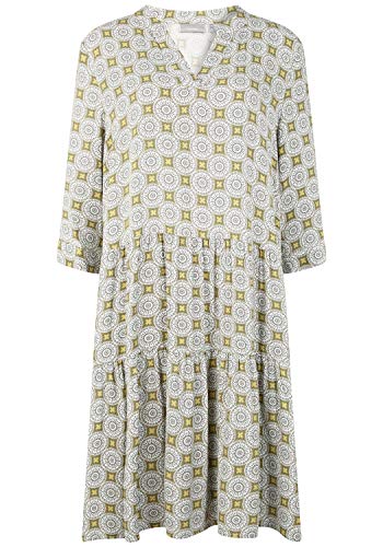fransa Damen Blusenkleid Lange Bluse Kleid 20608079, Größe:M, Farbe:Snapdragon Mix (200197)
