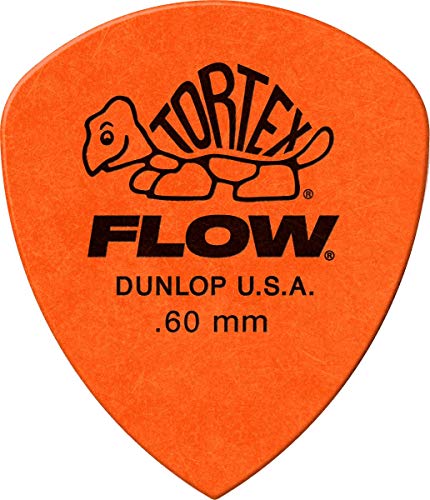 Dunlop 558R060 Tortex Flow Standard 0.60mm Tortex Flow Stifte 0.60mm Beutel mit 72
