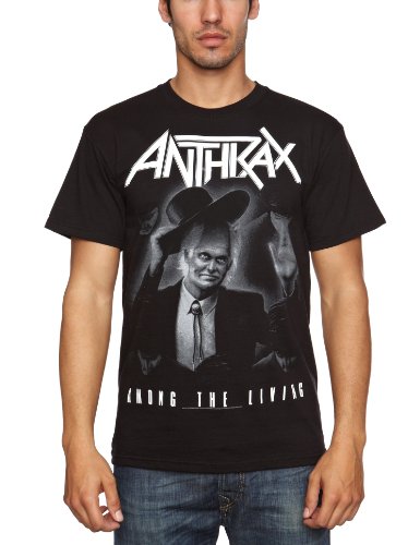 Anthrax Men Among The Living Kurzarm-T-Shirt Gr. XL, Schwarz