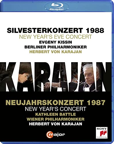Herbert von Karajan - Neujahrskonzert, Musikverein Wien 1987 / Silvesterkonzert, Philharmonie Berlin 1988 [Blu-ray]