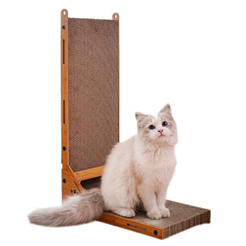 Kratzbrett für Katzen, Wohnzimmerbett aus Kratzkarton für Katzen – die langlebigen Pads verhindern Schäden an Möbeln.