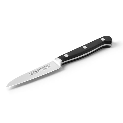 HEISO Gemüsemesser - handgeschmiedet in Solingen - rostfreie 9cm Klinge - Scharfes Messer - Made in Germany - Obstmesser mit kostenlosem Nachschleifservice